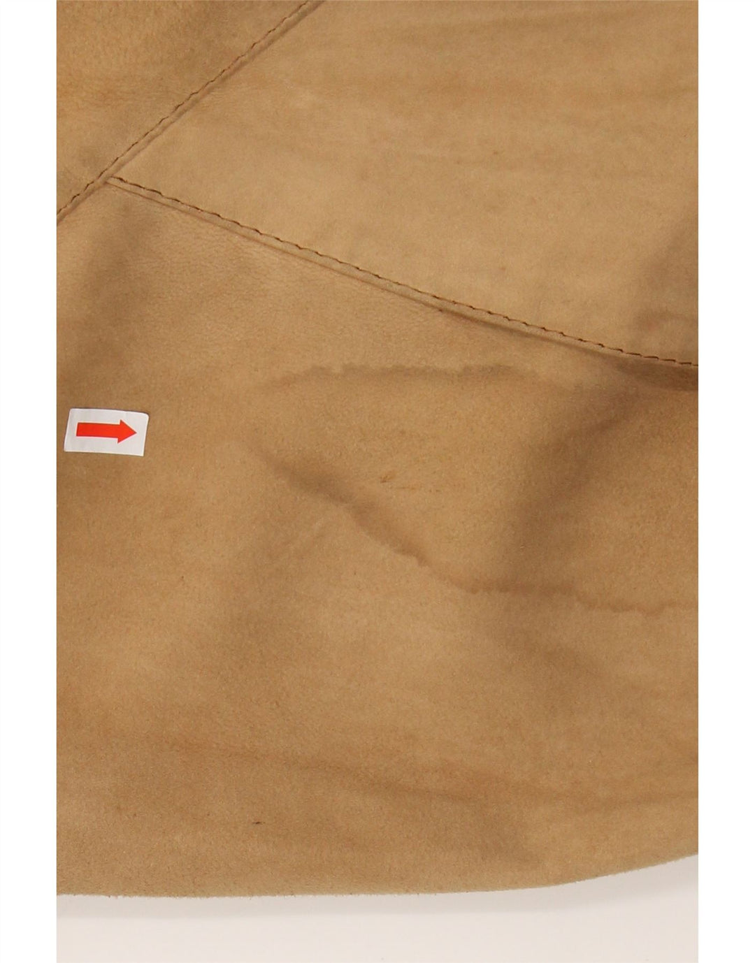 VINTAGE Mens Suede Bomber Jacket UK 38 Medium Beige