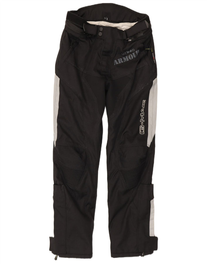 G-mac Mens Graphic Trousers Medium W32 L33 Black Colourblock Motorcycle