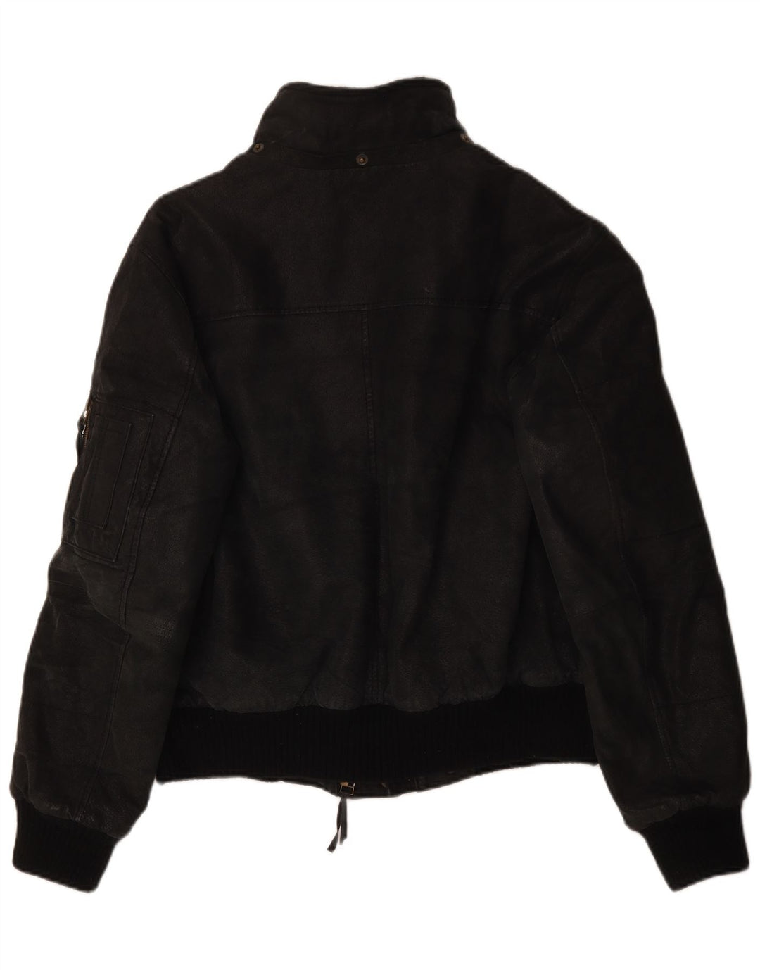 Conbipel Mens Leather Jacket IT 52 Large Black Leather