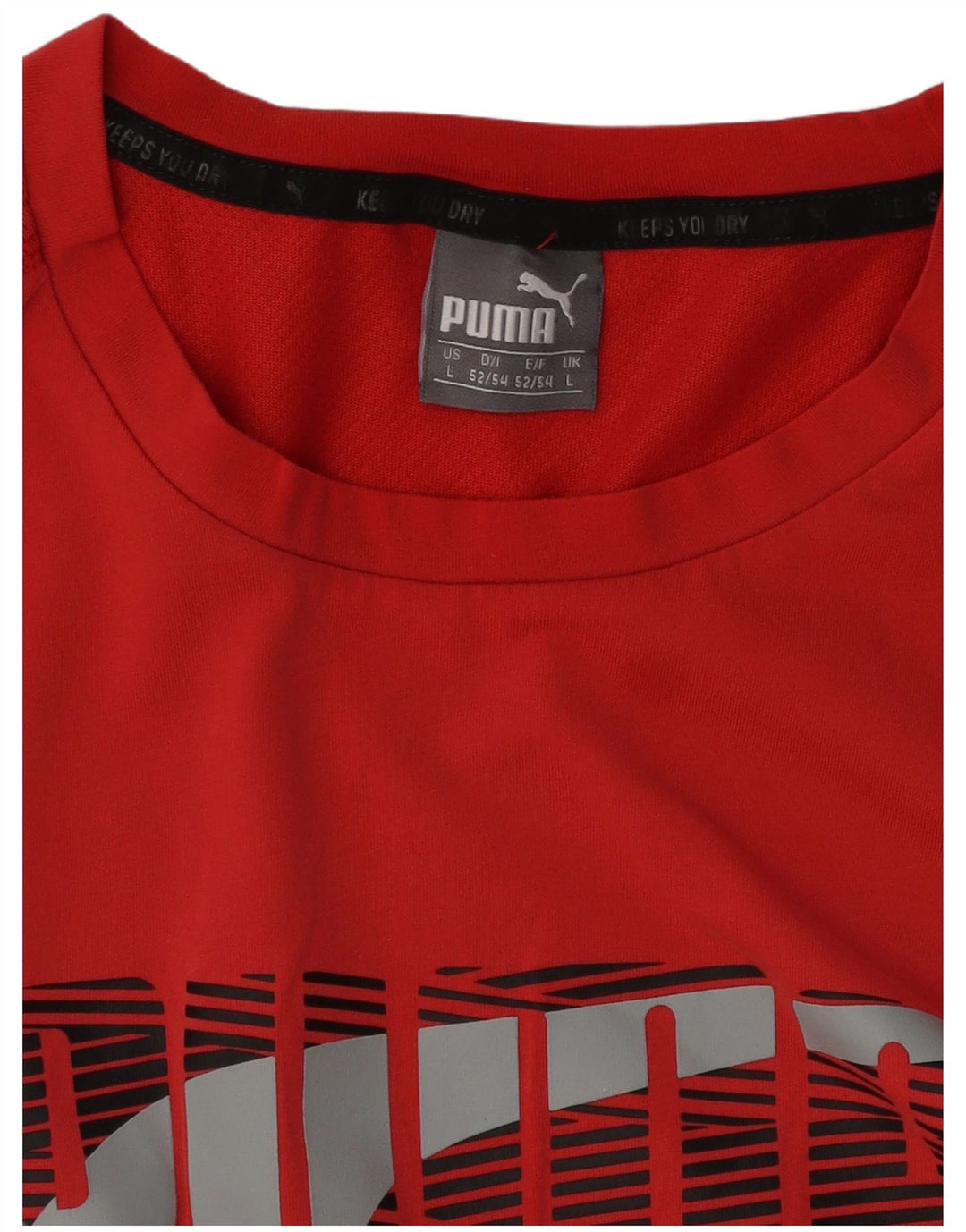 Puma Mens Graphic T-Shirt Top Large Red