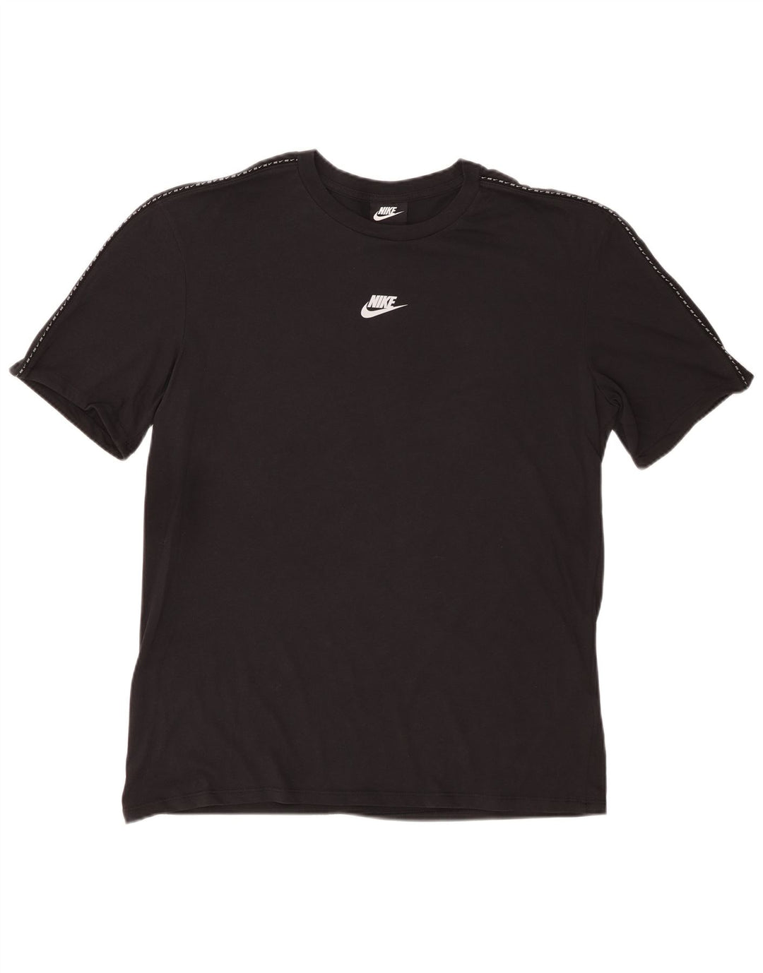 NIKE Mens Standard Fit T-Shirt Top Large Black Cotton