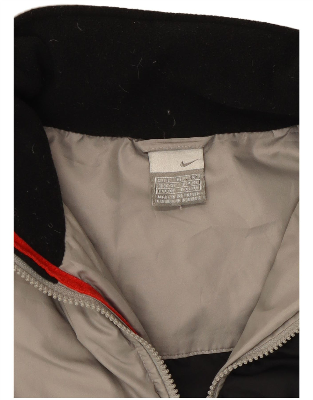 Nike Mens Padded Coat UK 36/38 Small Grey Polyester