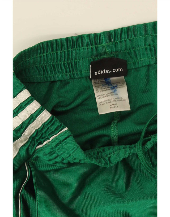 Adidas Boys Sport Shorts 10-11 Years Medium Green Polyester