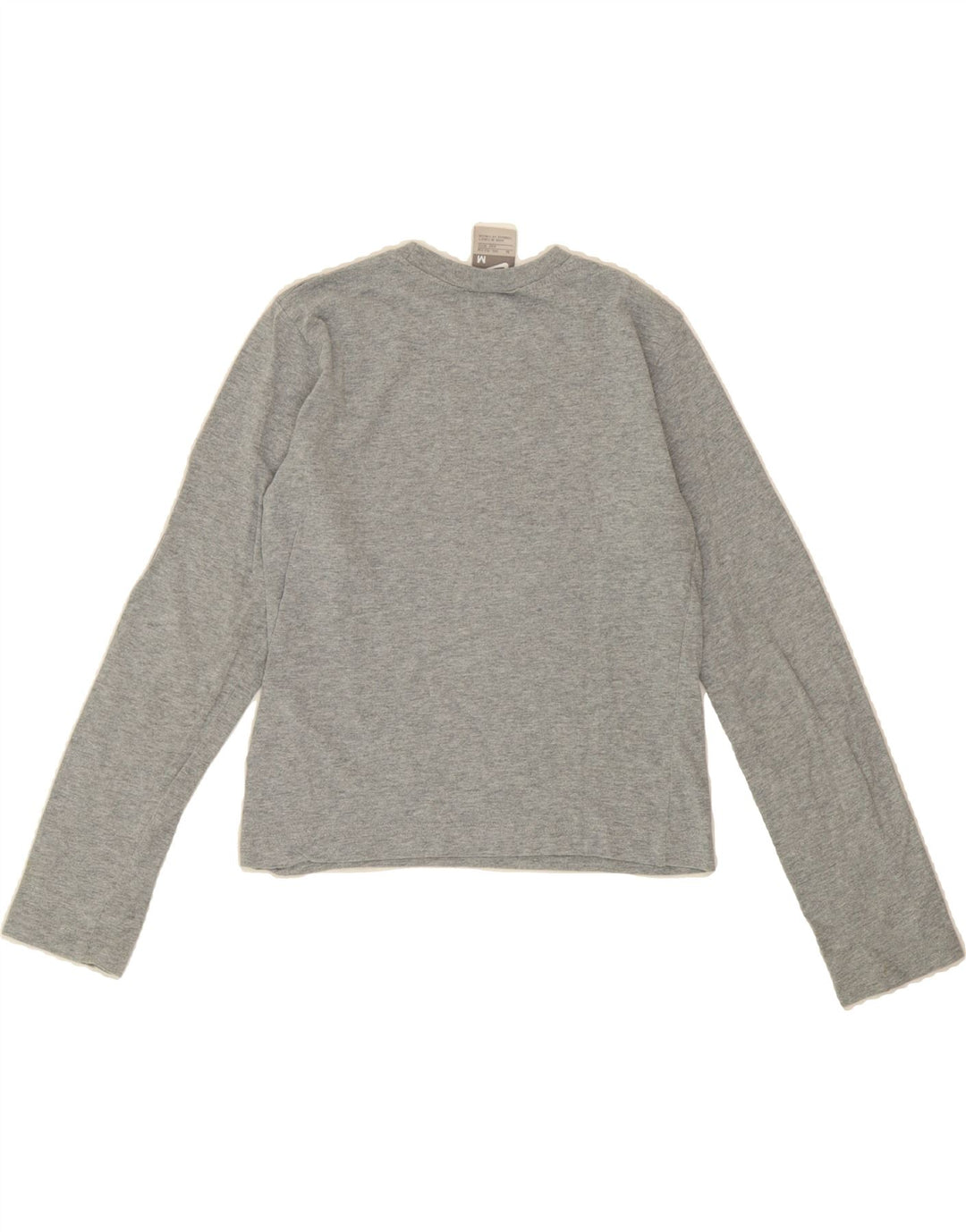 NIKE Boys Graphic Top Long Sleeve 10-11 Years Grey Cotton Vintage Nike and Second-Hand Nike from Messina Hembry 
