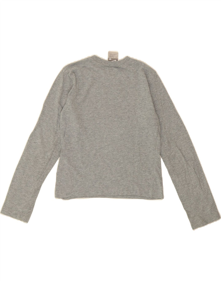 NIKE Boys Graphic Top Long Sleeve 10-11 Years Grey Cotton Vintage Nike and Second-Hand Nike from Messina Hembry 