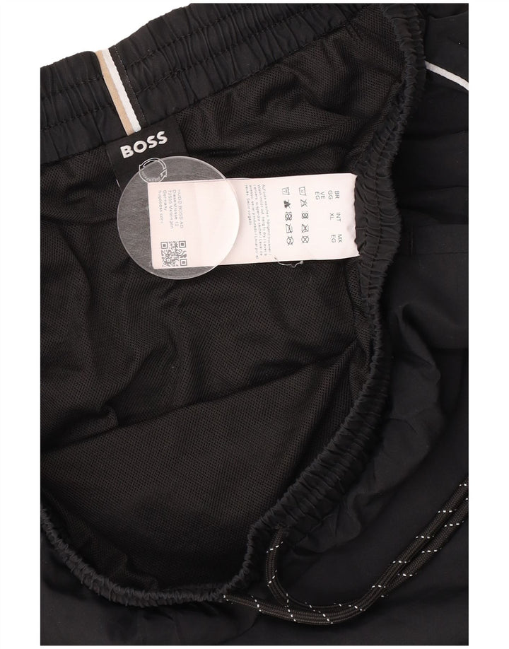 Hugo Boss Mens Sport Shorts XL Black Polyester