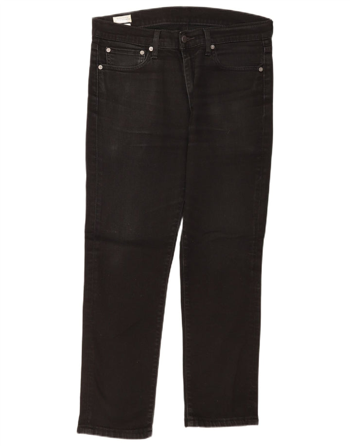 Levi's Mens 511 Slim Jeans W33 L27 Black Cotton