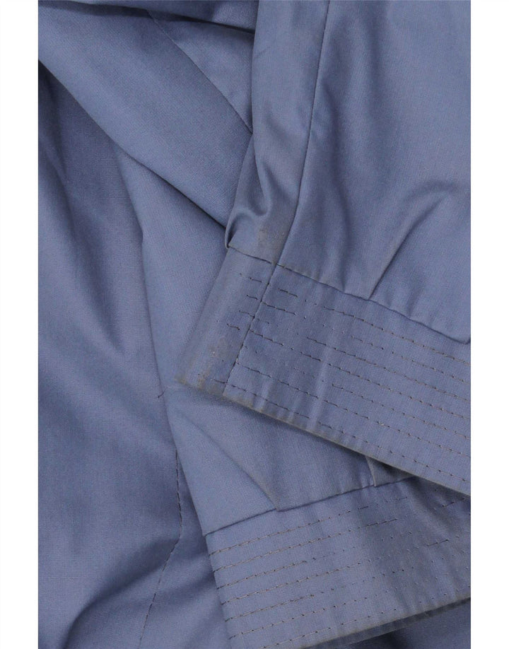 Vintage Womens Overcoat IT 42 Medium Blue