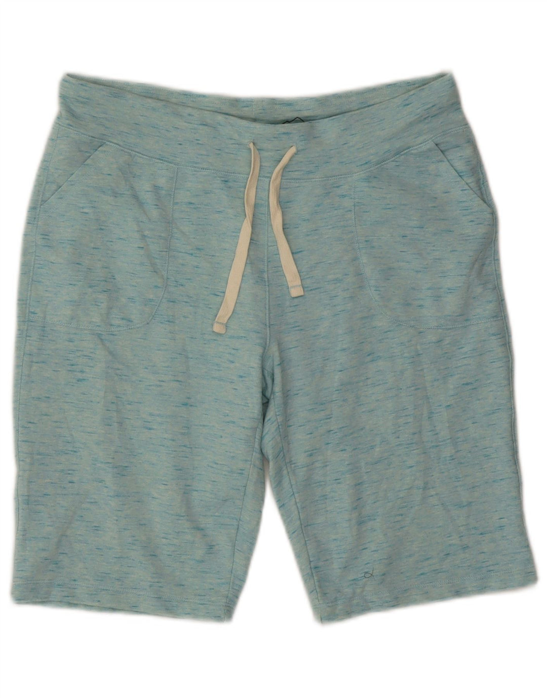 EDDIE BAUER Mens Sport Shorts Medium  Blue Flecked Cotton
