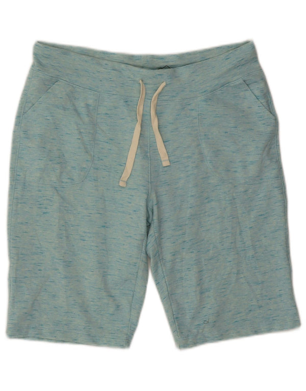 EDDIE BAUER Mens Sport Shorts Medium  Blue Flecked Cotton