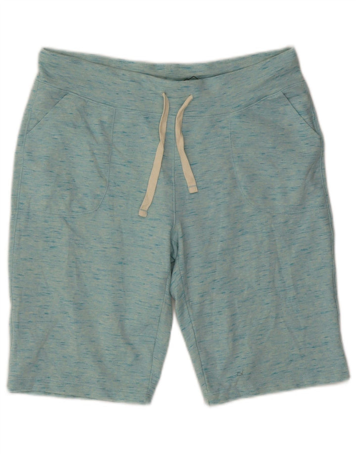 EDDIE BAUER Mens Sport Shorts Medium  Blue Flecked Cotton