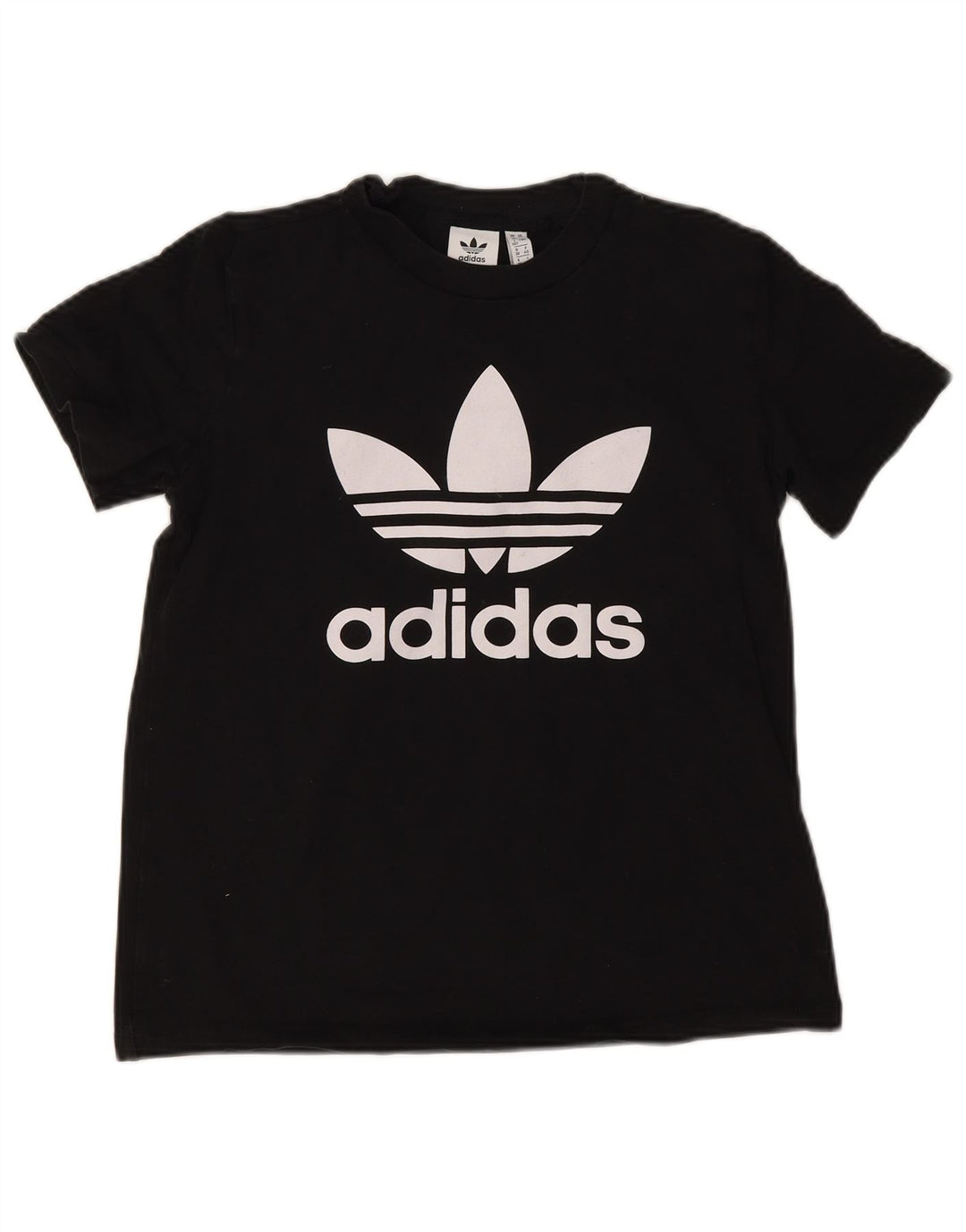 Adidas Womens Graphic T-Shirt Top UK 12 Medium Black