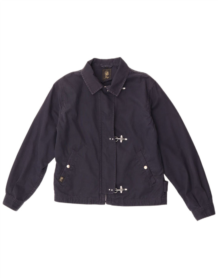Fay Womens Bomber Jacket UK 14 Medium Navy Blue