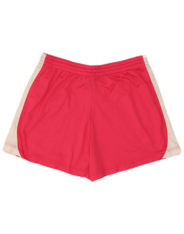 Nike Womens Sport Shorts UK 10 Small Pink Colourblock Polyester