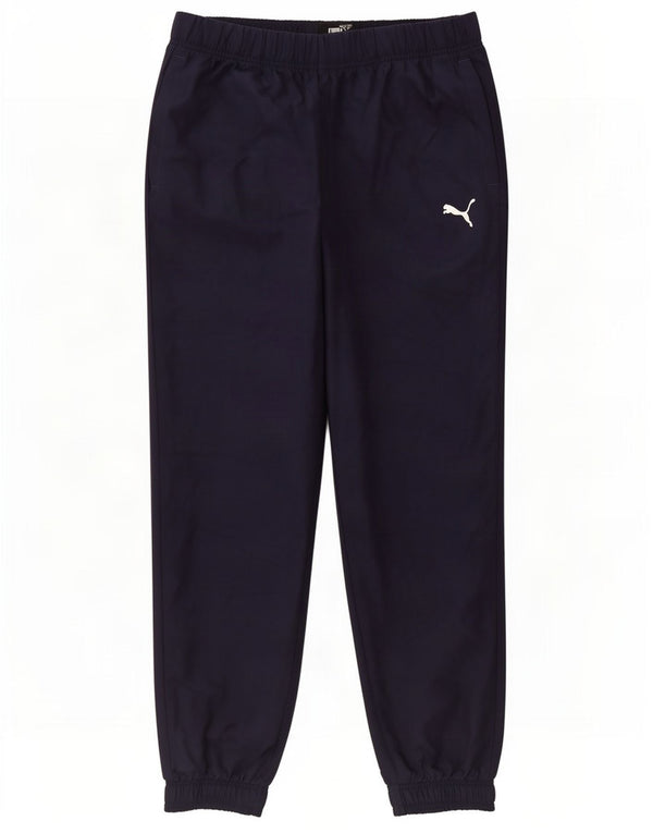 Puma Mens Tracksuit Trousers Joggers Large Navy Blue Polyester
