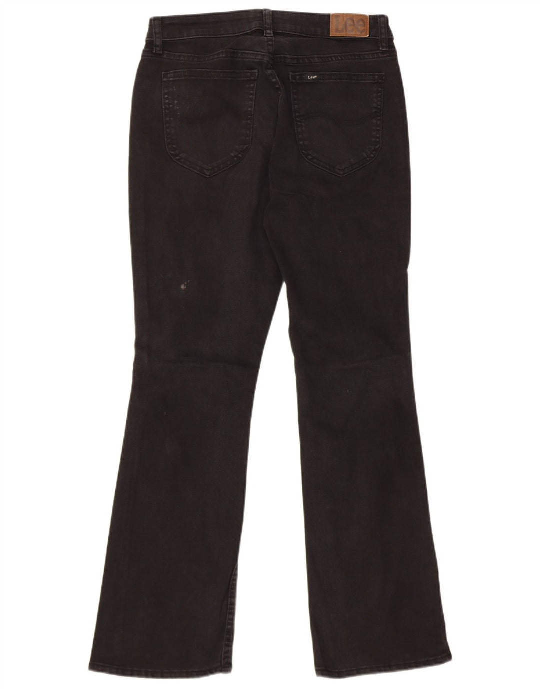 LEE Womens Regular Fit Mid Rise Bootcut Jeans W30 L29  Black Cotton