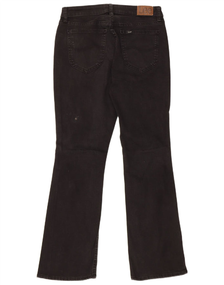LEE Womens Regular Fit Mid Rise Bootcut Jeans W30 L29  Black Cotton