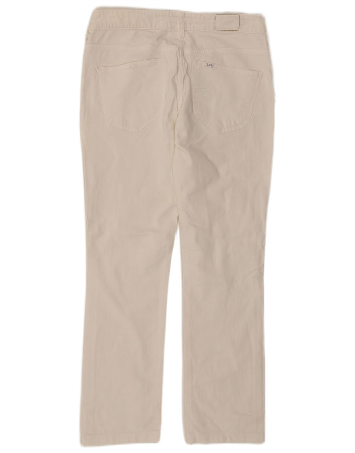 Lee Womens Norma Straight Jeans W31 L29 White Cotton