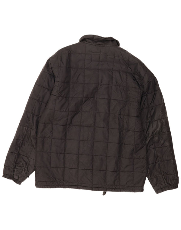 Quiksilver Mens Quilted Jacket UK 40 Large Black