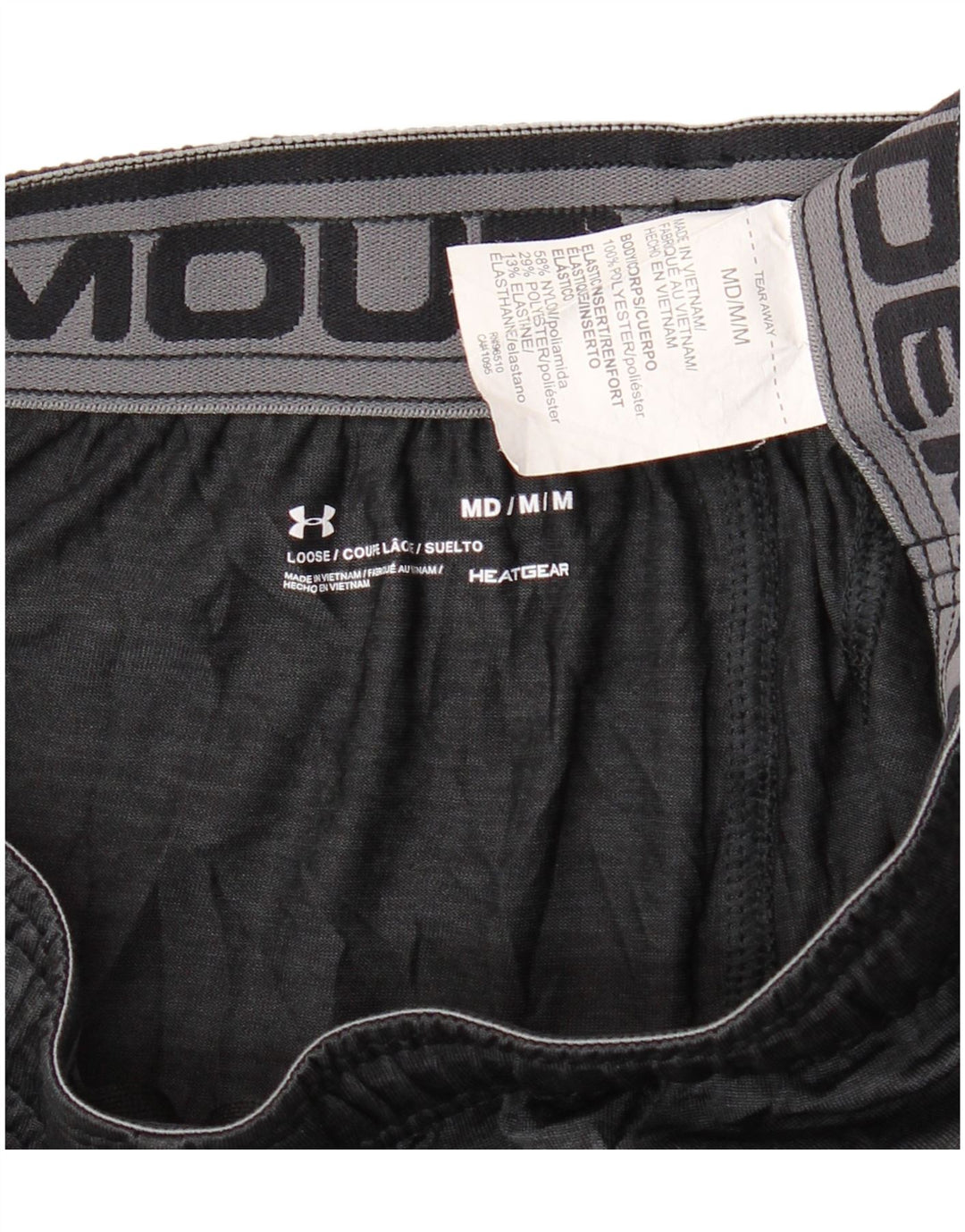 Under Armour Mens Heat Gear Sport Shorts Medium Grey Polyester