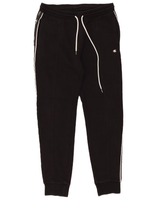 Champion Mens Graphic Tracksuit Trousers Joggers Large Black Colourblock