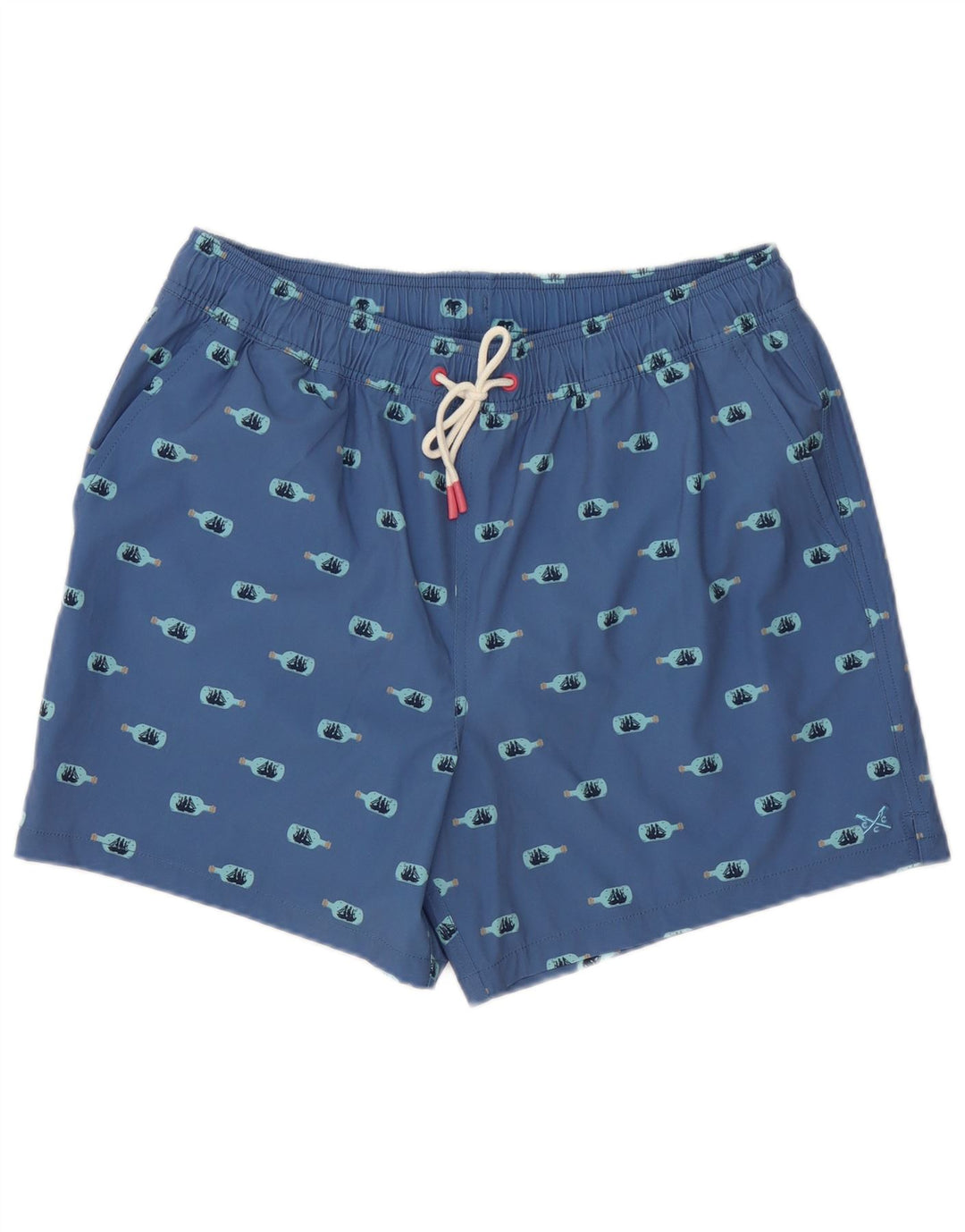 Crew Clothing Mens Graphic Swimming Shorts XL  Blue Polyester