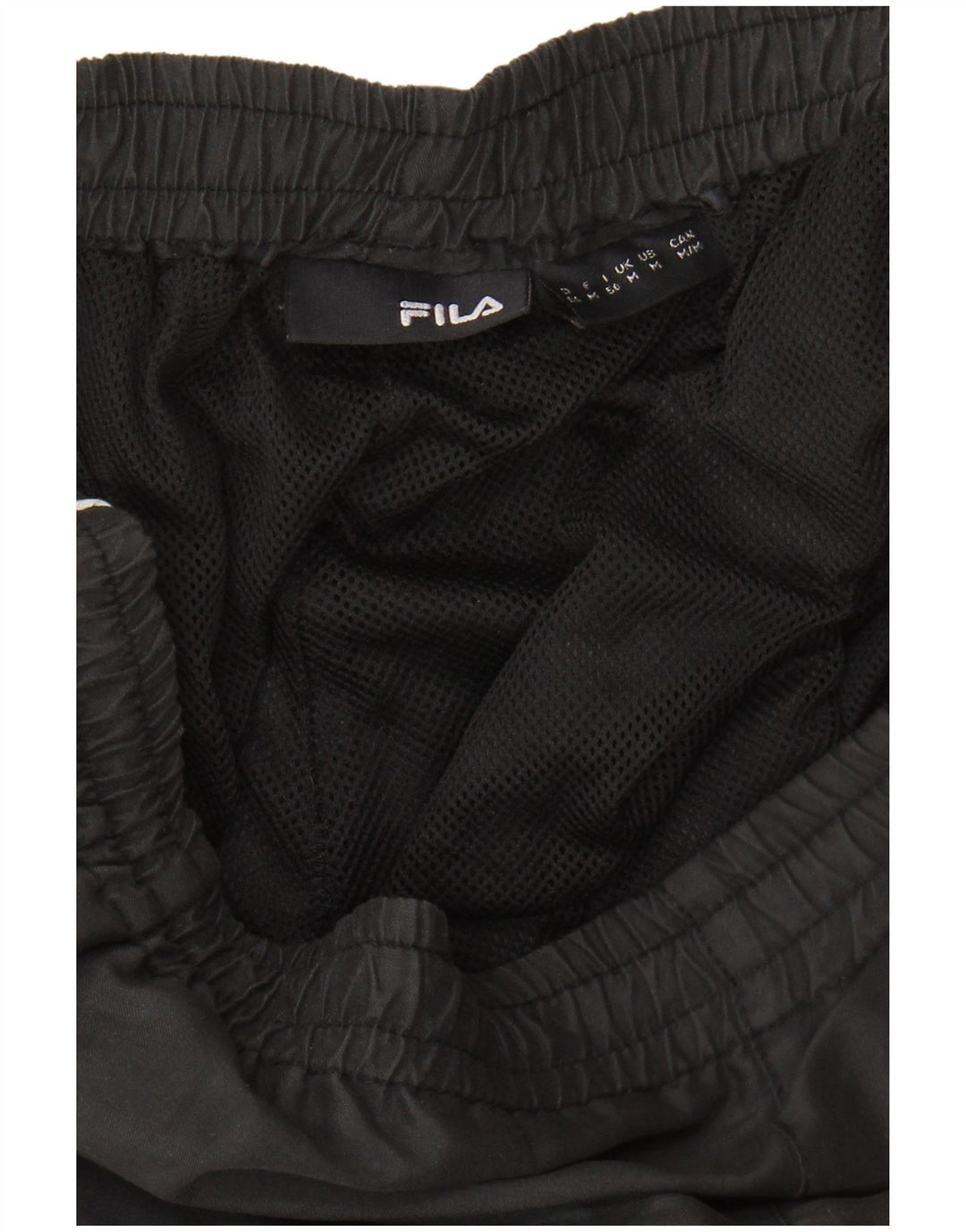 FILA Mens Graphic Tracksuit Trousers Medium Black
