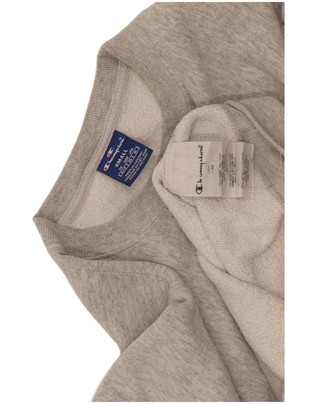 Champion Mens Sweatshirt Jumper Small Grey Flecked Cotton