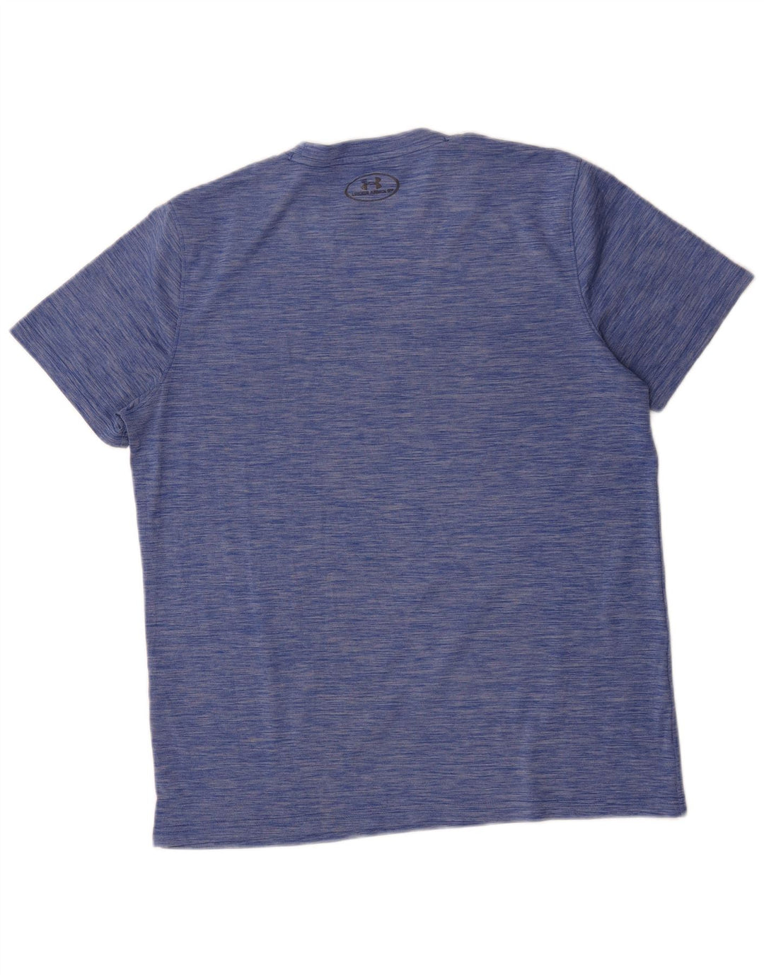 Under Armour Mens Heat Gear T-Shirt Top Medium Blue Flecked Polyester