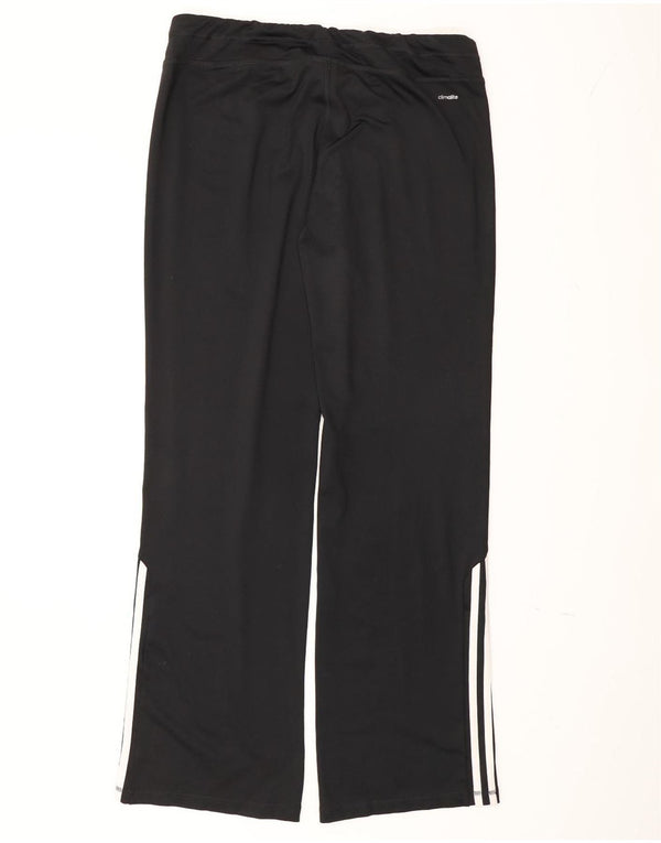 Adidas Womens Climalite Tracksuit Trousers UK 16/18 Large Black Polyester