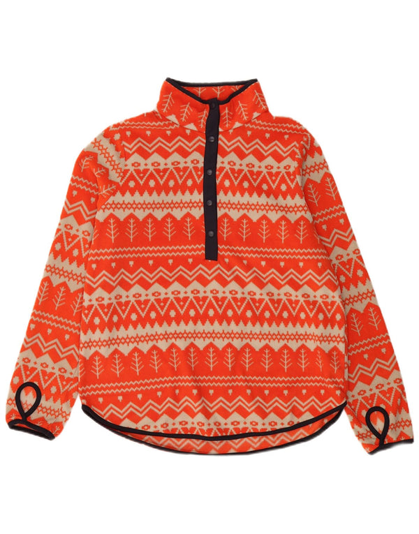 TCHIBO CERTIFIED MERCHANDISE Womens Fleece Jumper UK 14 Medium Orange