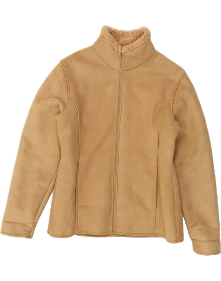 JACK MURPHY Womens Sherpa Jacket UK 16 Large Beige Polyester Vintage Jack Murphy and Second-Hand Jack Murphy from Messina Hembry 