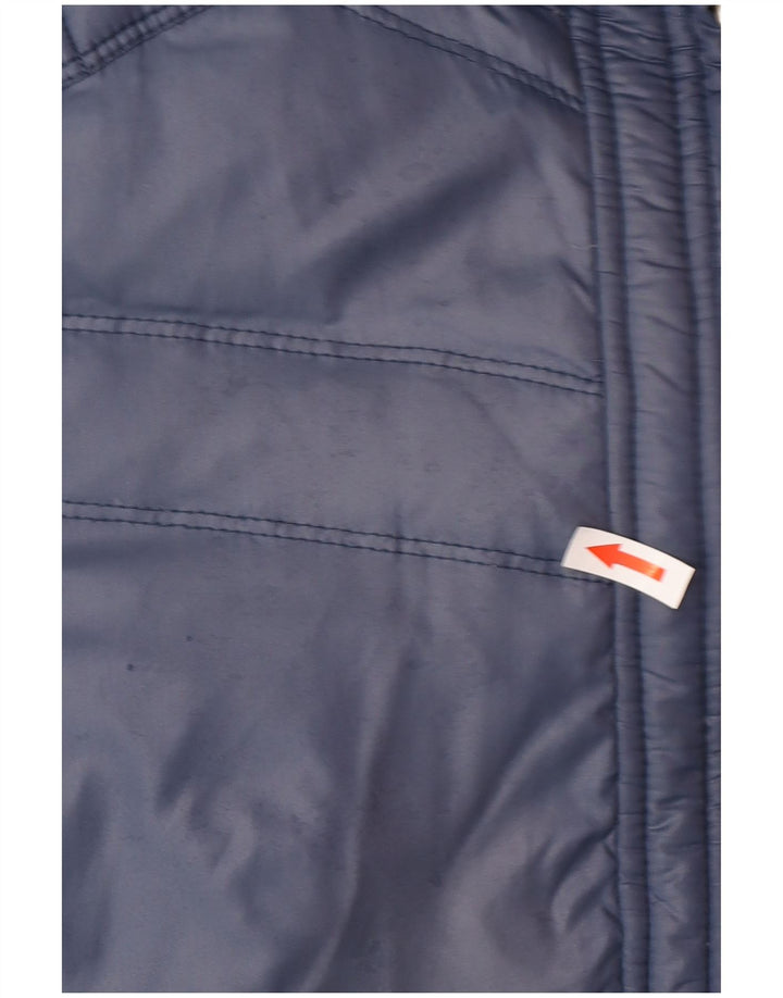 Diesel Mens Padded Jacket UK 40 Large Navy Blue Polyamide