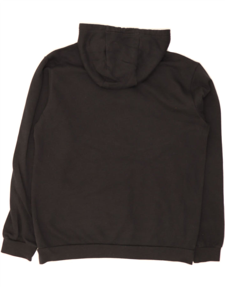 ADIDAS Mens Hoodie Jumper Medium Black Cotton Vintage Adidas and Second-Hand Adidas from Messina Hembry 