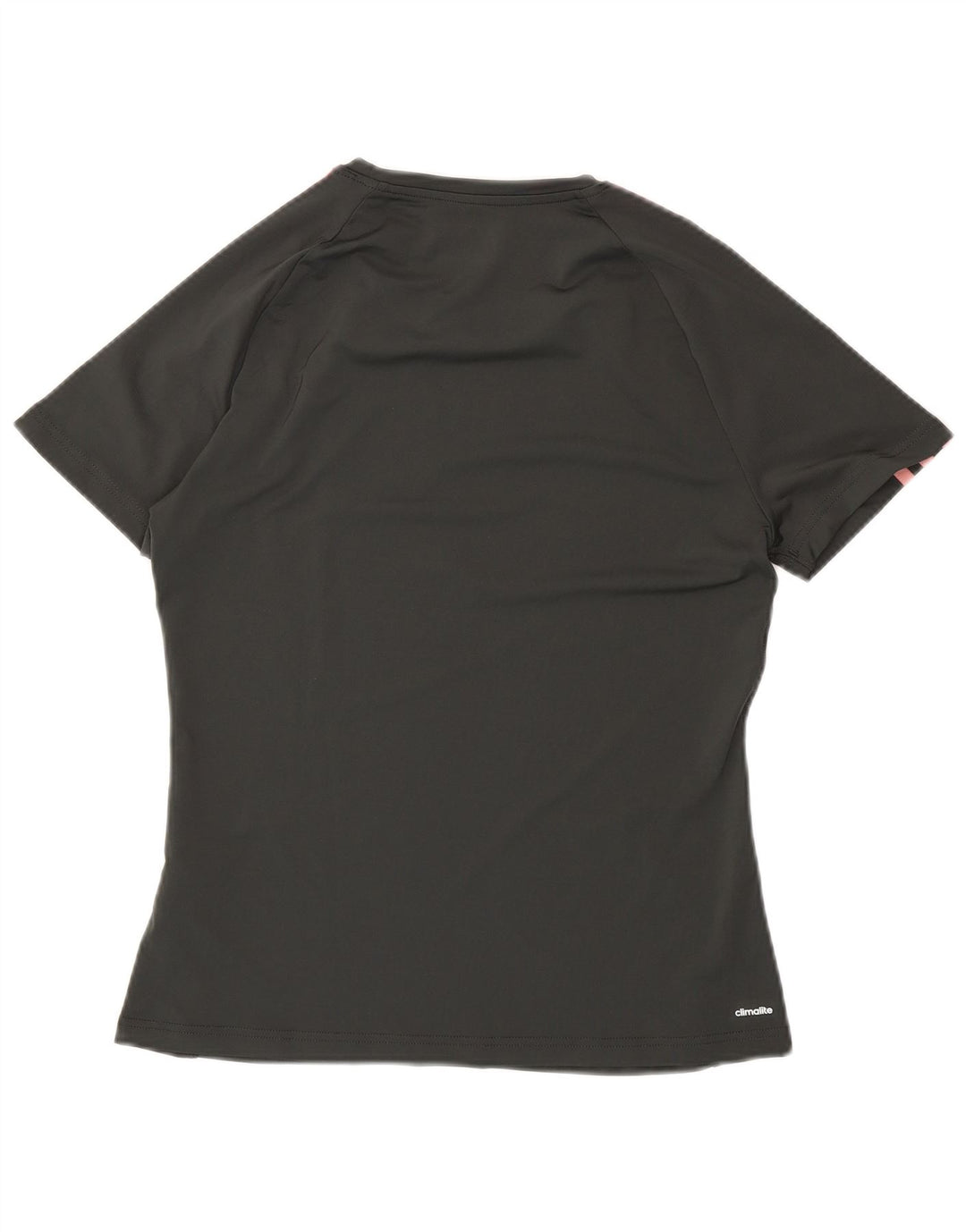 ADIDAS Womens Climalite T-Shirt Top UK 12/14 Medium Grey Polyester