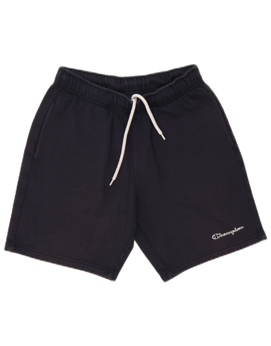 CHAMPION Mens Sport Shorts Medium  Navy Blue Cotton