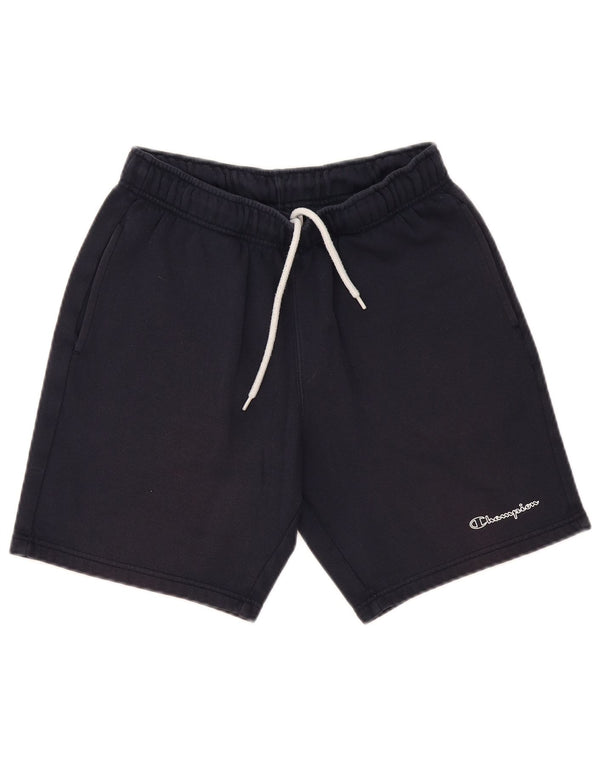 CHAMPION Mens Sport Shorts Medium  Navy Blue Cotton