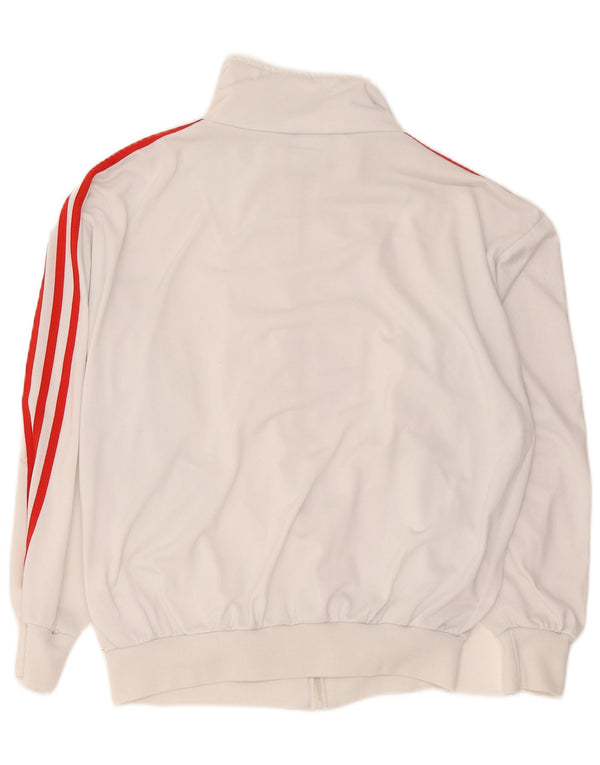 Adidas Mens Loose Fit Tracksuit Top Jacket UK 34/36 Small White