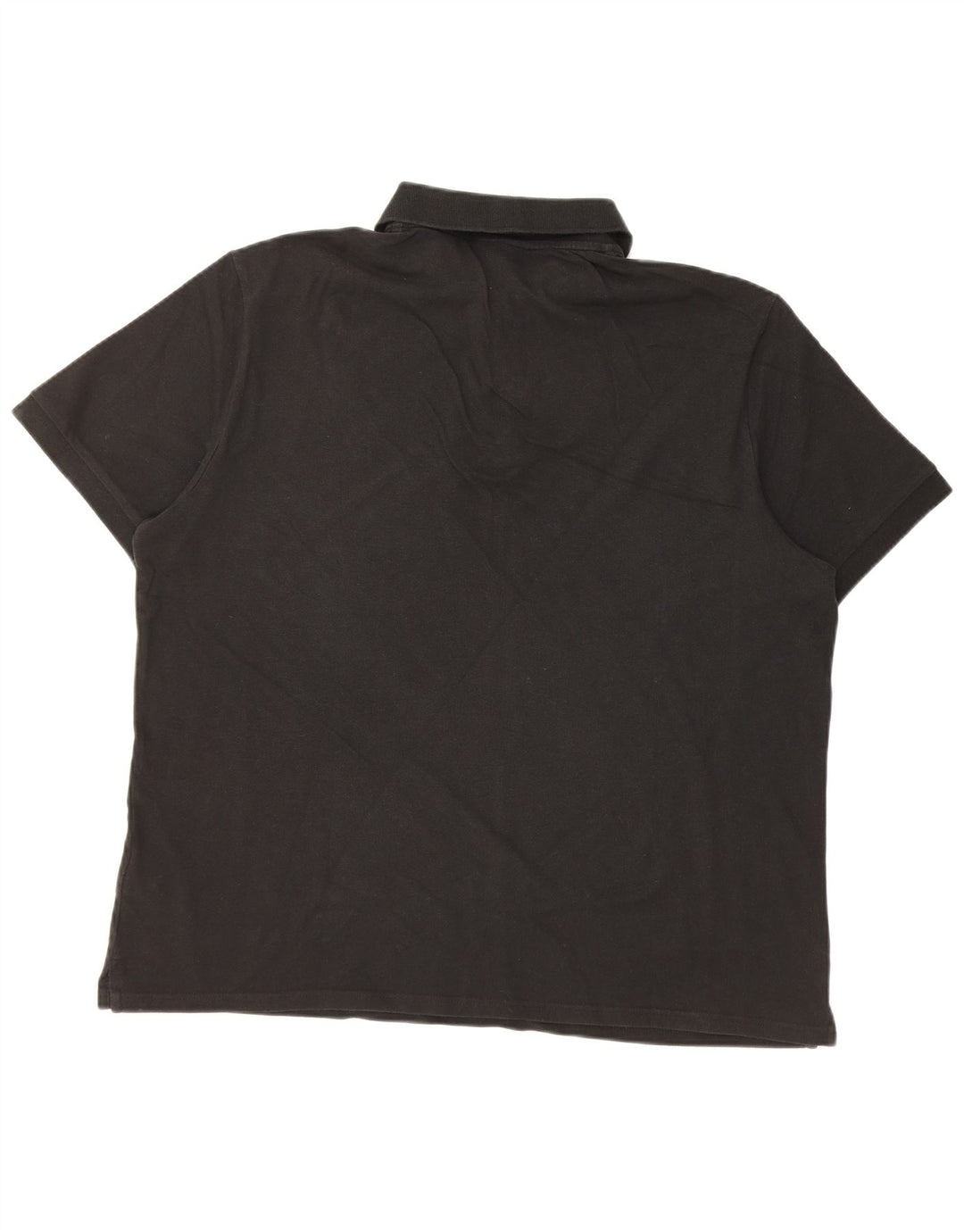 TRUSSARDI JEANS Mens Polo Shirt 3XL Black Cotton