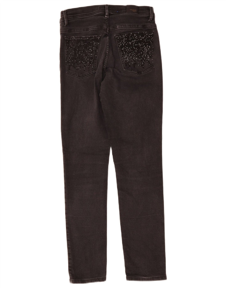 Trussardi Womens Slim Jeans W27 L27 Grey Cotton