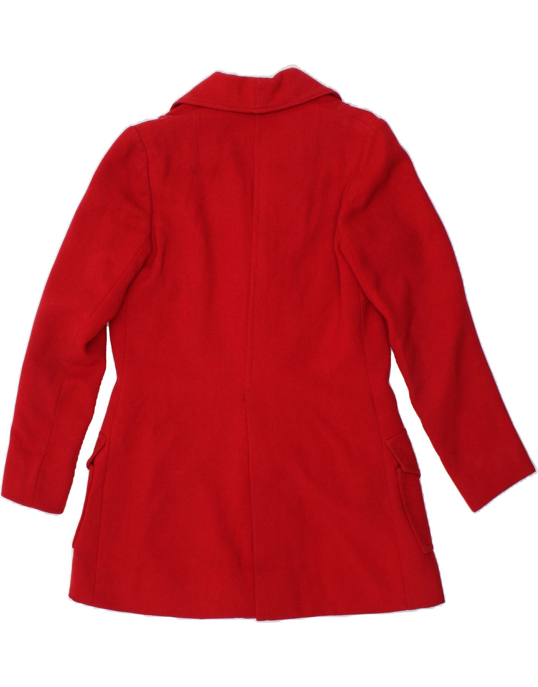 VINTAGE Womens Overcoat UK 14 Medium Red Vintage Vintage and Second-Hand Vintage from Messina Hembry 