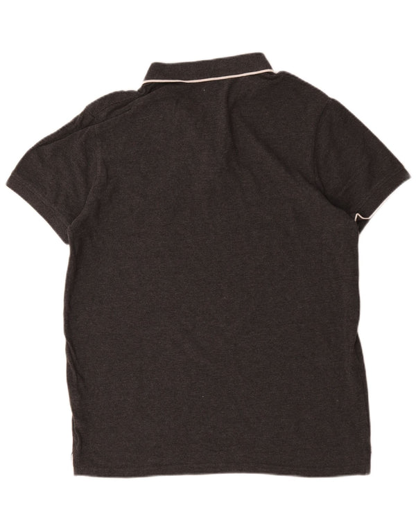 Jack Wills Mens Polo Shirt Large Grey Cotton