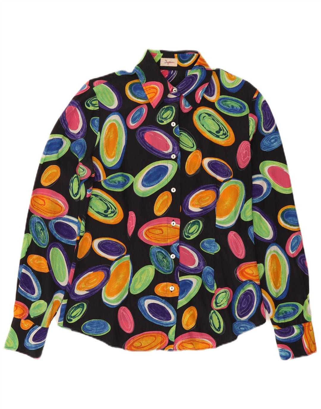 INGRAM Womens Abstract Pattern Shirt Blouse IT 42 Medium Multicoloured