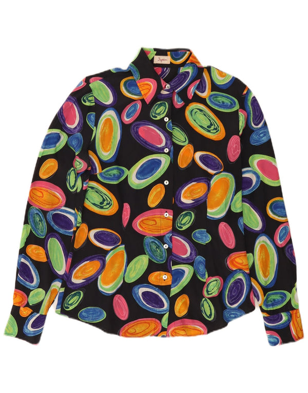 INGRAM Womens Abstract Pattern Shirt Blouse IT 42 Medium Multicoloured