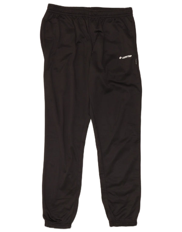 Lotto Mens Tracksuit Trousers Joggers Large  Black Polyester