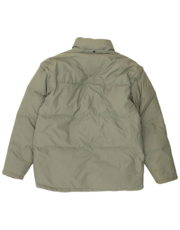 FILA Mens Padded Jacket UK 40 Large Green Polyamide