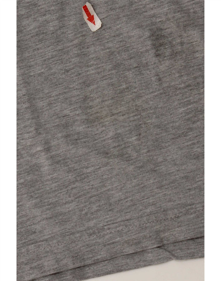Fila Mens T-Shirt Top IT 50 Medium Grey Cotton