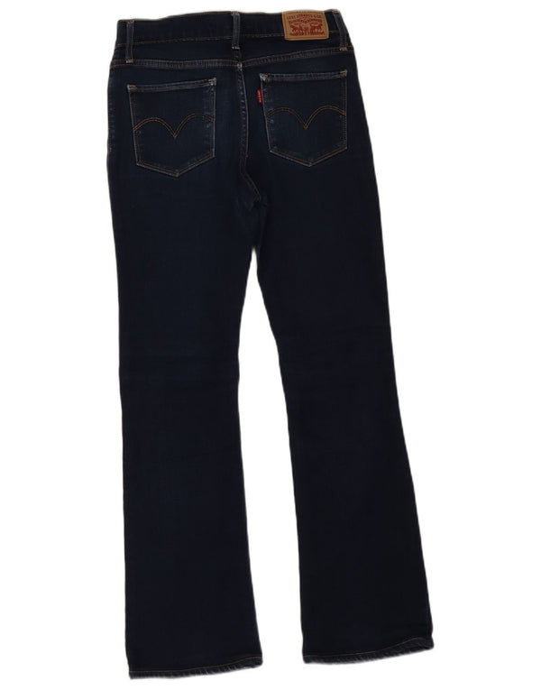 Levi's Womens 715 Bootcut Jeans W26 L27 Navy Blue Cotton