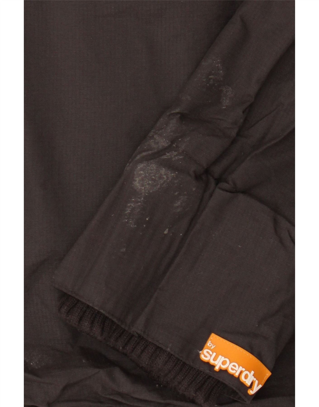 Superdry Womens Rain Jacket UK 14 Large Black Nylon