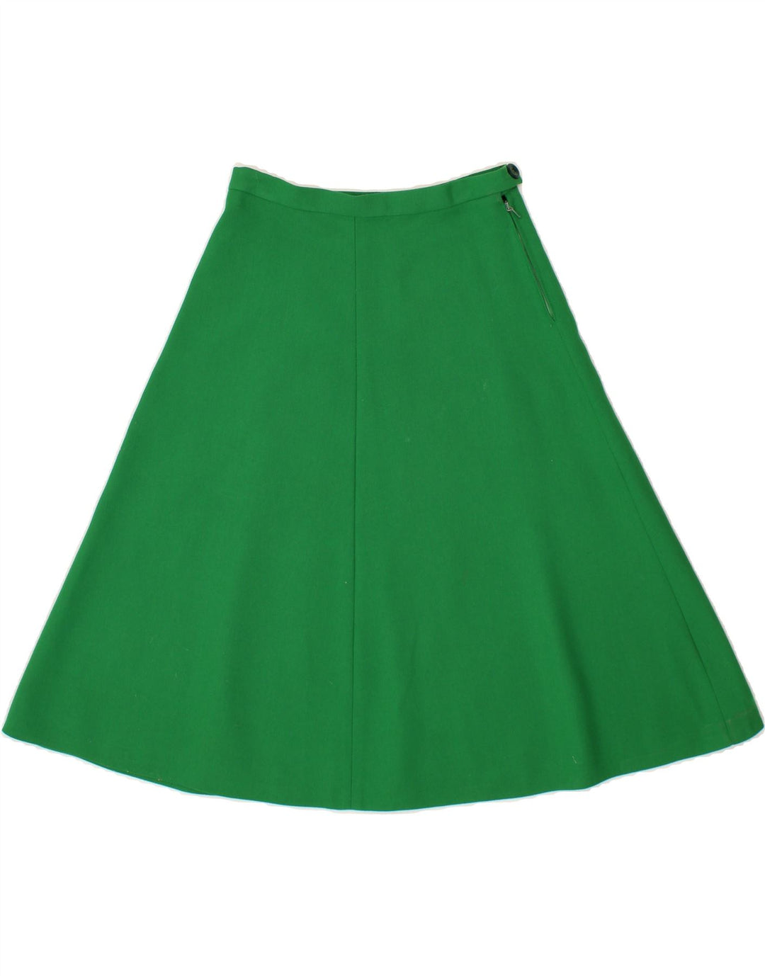 VINTAGE Womens A-Line Skirt W26 Small Green Vintage Vintage and Second-Hand Vintage from Messina Hembry 